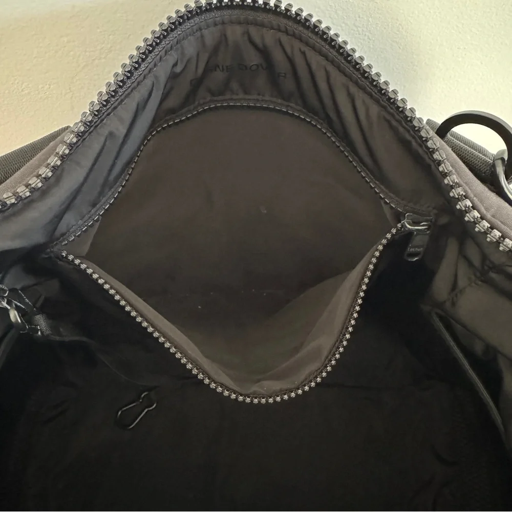 Dagne Dover Landon Neoprene Carry All Bag Onyx Black with Dust bag Medium - Picture 4 of 5